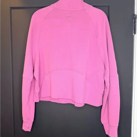 Lululemon Scuba Oversized Funnel Neck Half Zip velvet dust - Picture 2 of 3